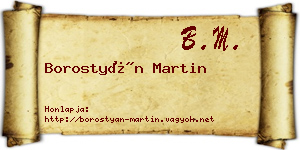 Borostyán Martin névjegykártya